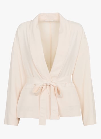 Jacket with shawl collar BELLA JONES Beige